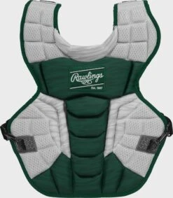 Rawlings Youth Dark Green/White VELO 2.0 Catcher's Gear Box Set: CSV2Y-DG / W 8 Rawlings Youth Dark Green/White VELO 2.0 Catcher's Gear Box Set: CSV2Y-DG / W -Baseball Equipment Sports Store CPV2N W DG 1