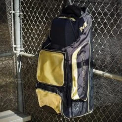 2022 Miken MK7X Championship Wheeled Roller Bag (Freak Gold Series): MKMK7X-CH-GLD -Baseball Equipment Sports Store FreakGoldChampionshipRoller