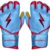 Bruce Bolt PREMIUM PRO BADER Series Long Cuff Batting Gloves: Baby Blue -Baseball Equipment Sports Store LC HBB HERO