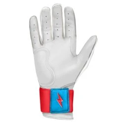 Bruce Bolt PREMIUM PRO BRINSON Series Long Cuff Batting Gloves: White -Baseball Equipment Sports Store LC LBW PALM