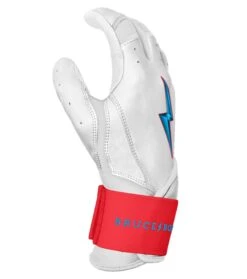 Bruce Bolt PREMIUM PRO BRINSON Series Long Cuff Batting Gloves: White -Baseball Equipment Sports Store LC LBW SIDE