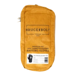 Bruce Bolt PREMIUM PRO Short Cuff Batting Gloves: Black -Baseball Equipment Sports Store SC BLKG BAG