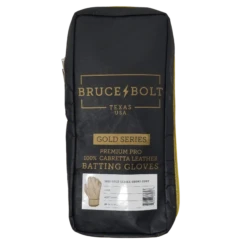 Bruce Bolt PREMIUM PRO Gold Series Batting Gloves: Short Cuff -Baseball Equipment Sports Store SC GLD BAG