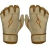 Bruce Bolt PREMIUM PRO Gold Series Batting Gloves: Short Cuff -Baseball Equipment Sports Store SC GLD HERO
