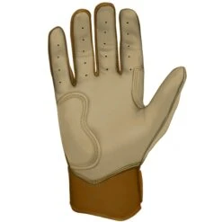 Bruce Bolt PREMIUM PRO Gold Series Batting Gloves: Short Cuff -Baseball Equipment Sports Store SC GLD PALM