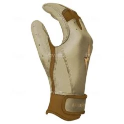 Bruce Bolt PREMIUM PRO Gold Series Batting Gloves: Short Cuff -Baseball Equipment Sports Store SC GLD SIDE