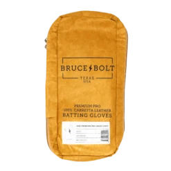 Bruce Bolt PREMIUM PRO Short Cuff Batting Gloves: White -Baseball Equipment Sports Store SC WHTG BAG