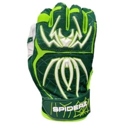2023 Spiderz Ltd Ed "Lucky" ENDITE Batting Gloves: Dark Green/Kelly Green/White 6 2023 Spiderz Ltd Ed "Lucky" ENDITE Batting Gloves: Dark Green/Kelly Green/White -Baseball Equipment Sports Store Spiderz Lucky Batting Gloves 1