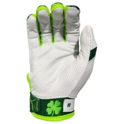 2023 Spiderz Ltd Ed "Lucky" ENDITE Batting Gloves: Dark Green/Kelly Green/White 7 2023 Spiderz Ltd Ed "Lucky" ENDITE Batting Gloves: Dark Green/Kelly Green/White -Baseball Equipment Sports Store Spiderz Lucky Batting Gloves 2