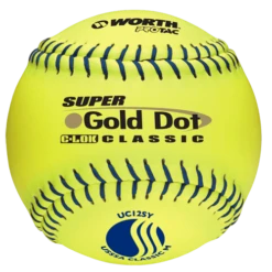 Worth 12" USSSA Super Gold Dot Classic M Softballs (Dozen): UC12SY