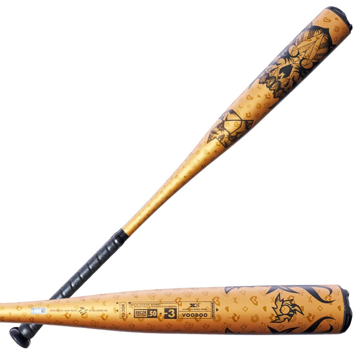 2023 DeMarini Voodoo One Gold BBCOR (-3) Baseball Bat: WBD2352010 12 2023 DeMarini Voodoo One Gold BBCOR (-3) Baseball Bat: WBD2352010 - Image 10