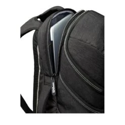 Wilson A2000 Players Backpack Bat Bag: WTA2000 -Baseball Equipment Sports Store WTA20BPBL 4 Wilson A2000 Backpack Black Silver Laptop.png.cq5dam.web .1200.1200