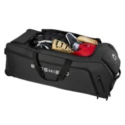 Evoshield Stone Wall Wheeled Bag (Multiple Colors): WTV9400 -Baseball Equipment Sports Store WTV9400BL 4 Evoshield Stonewall Wheeled Bag Interior.png.cq5dam.web .1200.1200