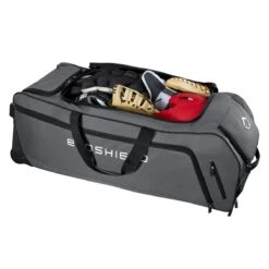Evoshield Stone Wall Wheeled Bag (Multiple Colors): WTV9400 -Baseball Equipment Sports Store WTV9400GY 4 Evoshield Stonewall Wheeled Bag Interior.png.cq5dam.web .1200.1200