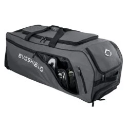 Evoshield Stone Wall Wheeled Bag (Multiple Colors): WTV9400 -Baseball Equipment Sports Store WTV9400GY 6 Evoshield Stonewall Wheeled Bag Catcher Pocket a.png.cq5dam.web .1200.1200