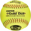 Worth 12" Super Gold Dot WSL Slowpitch Softballs (Dozen): YS44WSLS -Baseball Equipment Sports Store Worth YS44WSLS 500x500 556f22e5 7012 46b2 b701 a0ac66d8538a